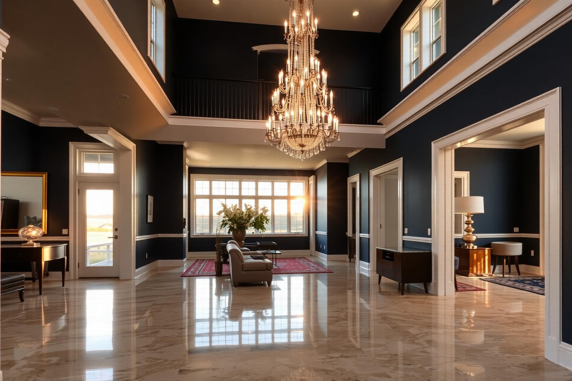A beautifully renovated luxury home interior